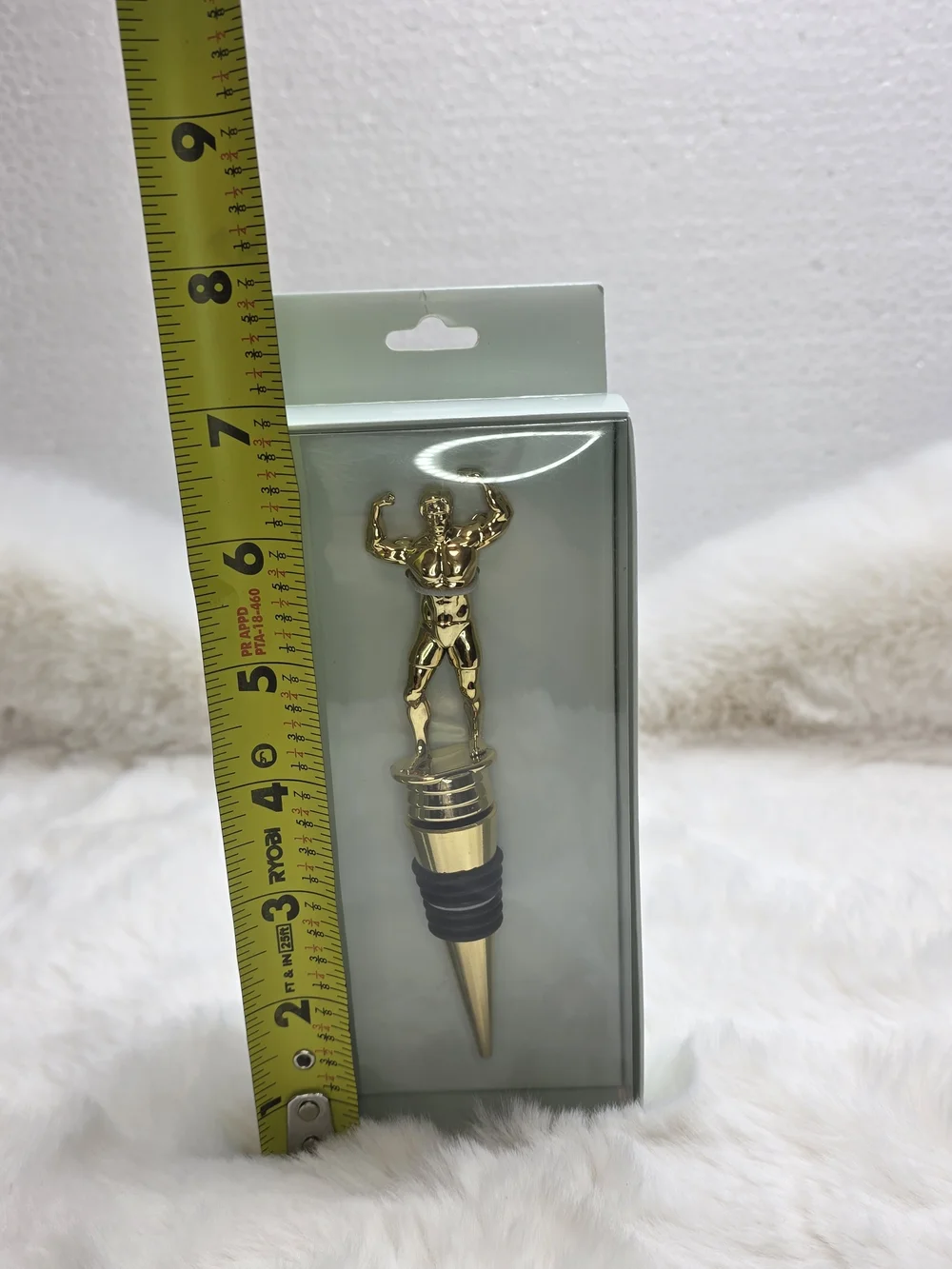 Gold Bodybuilder Bottle Stopper – Decorative Wine Stopper